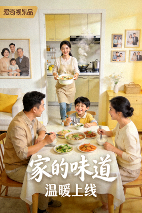 家庭剧《家的味道》宣传图 - 温馨家庭生活与亲情故事