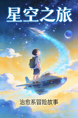 经典动漫《星空之旅》海报 - 治愈系冒险故事