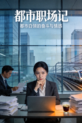 现代剧《都市职场记》海报 - 都市白领的奋斗与情感
